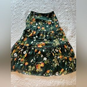 Ralph Lauren Floral Green Skirt